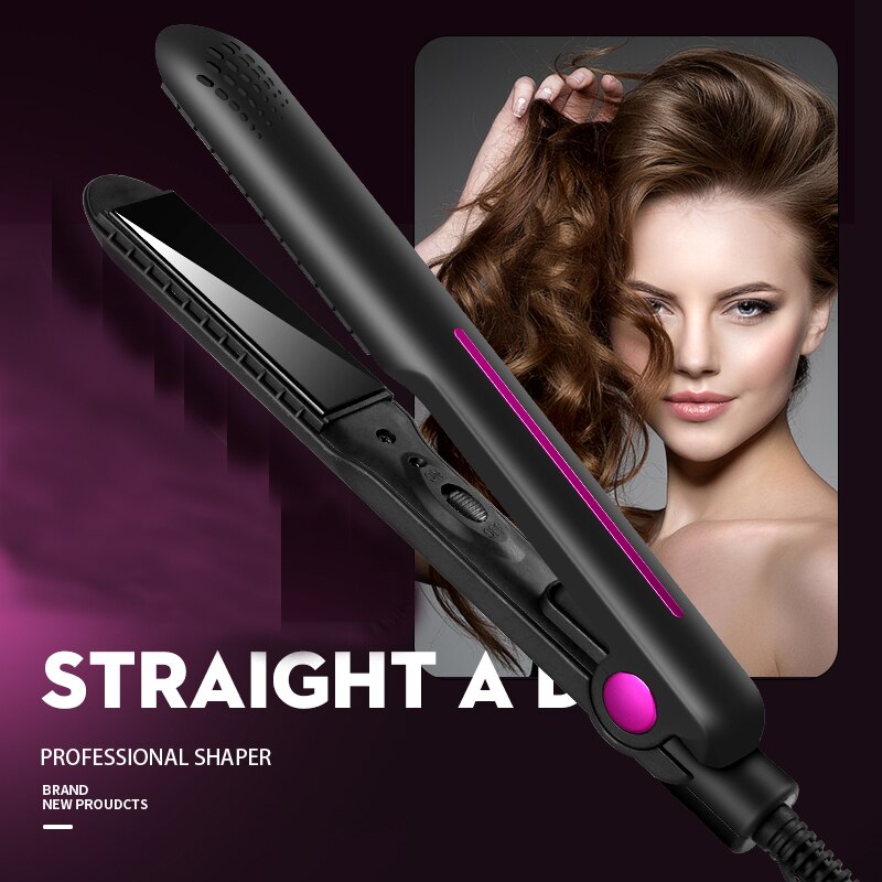 3 Style Hair Straightener Hair Curler Ceramic Hair Flat Iron Hairs Straightening Corrugated Styling Tool Portable: style 2 / EU
