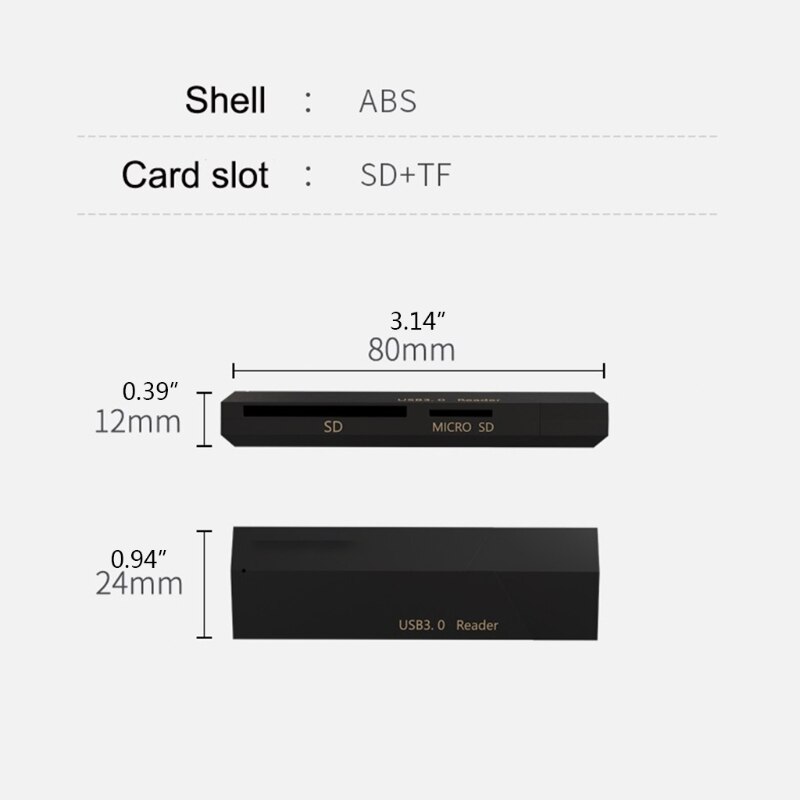 R91A Acasis Card Reader OTG Fast Cardreader Smart Memory For Windows 7 Linux Laptop Adapter
