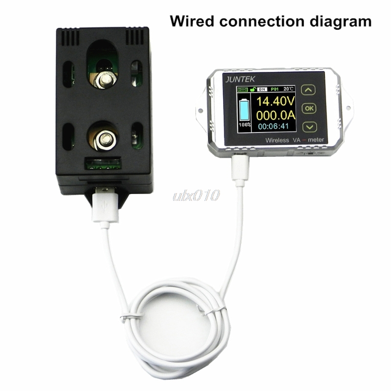 DC 400V 300A Wireless Bi-directional Voltmeter Ammeter Capacity Volt Power Meter S03