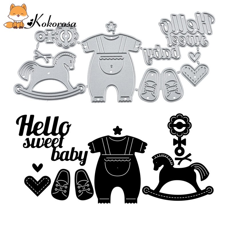 DiyArts Baby series Dies Metal Cutting Die Girl Diecuts for Making Cards Photo Album Craft Mom Stencil Templates Scrapbooking: 205