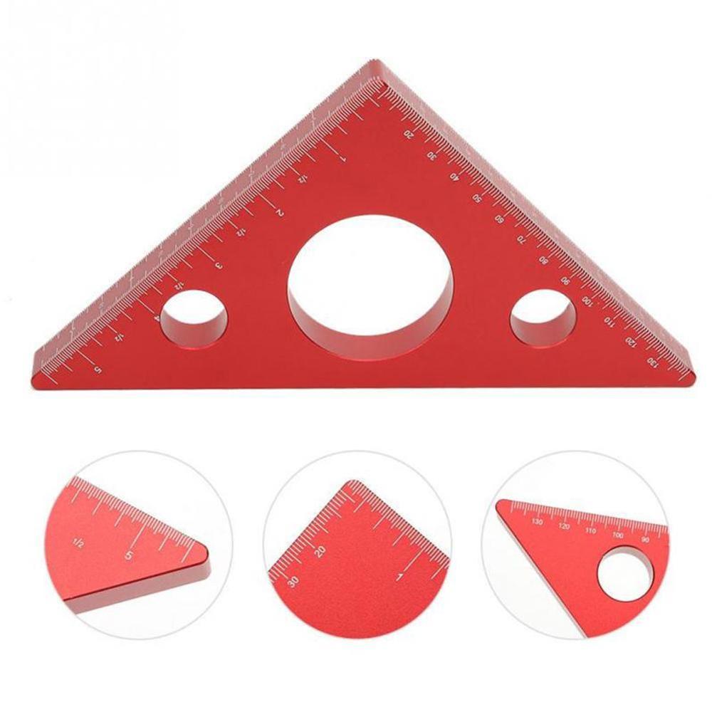 Aluminum Alloy Right Angle Ruler DIY Woodworking Triangle Ruler measuring tools Woodworking Ruler