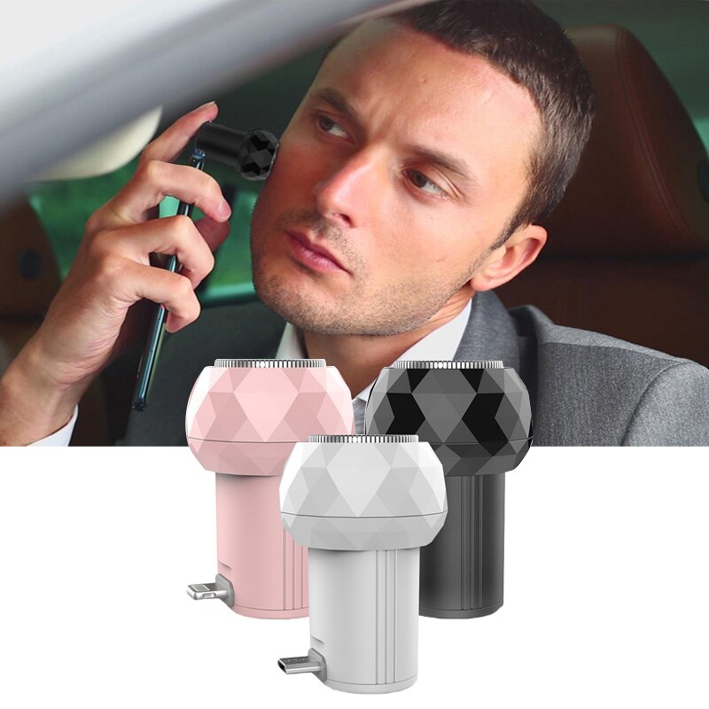 Rasoir Portable pour hommes, chargement USB, lumière bleue, s'applique à Type C, Micro USB, iPhone