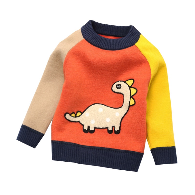 Jongenstrui winter baby jongen fleece trui kinderen katoen cartoon dikke trui kinderen kersttrui jongens gebreide tops