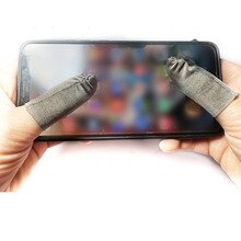 1 Paar Ademend Vinger Cover Mobiele Game Controller Vinger Mouw Touchscreen Transpiratie Handschoenen Voor Telefoon Gaming