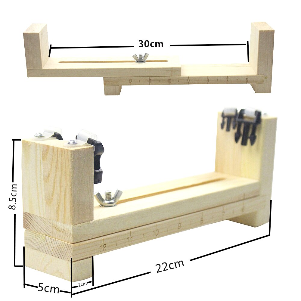 1 Pc Hout Paracord Armband Maker Polsband Breien Tool Diy Paracord Jig Set Verstelbare Touw Weven Maker Platform Passen