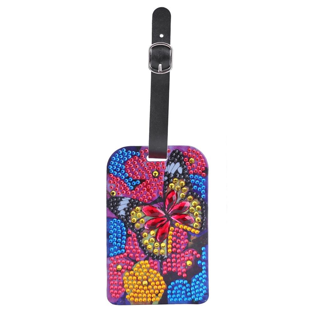 Diamond Painting Luggage Boarding Pass Suitcase Label Butterfly Mandala DIY Special Shape Diamond Embroidery Needlework Craft: 20