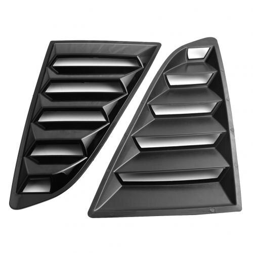 2Pcs Car Auto Side Window Louvers Scoop Cover Vent for Ford Mustang: Default Title