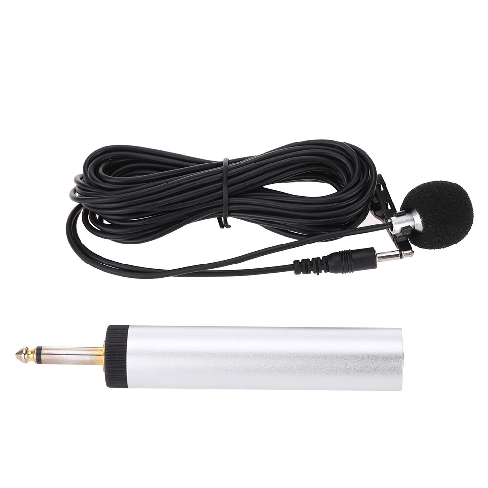 Mini Portable Wired Electret Condenser Lapel Clip-on Musical Instrument Mic Microphone for Guitar Sax Trumpet Violin Piano