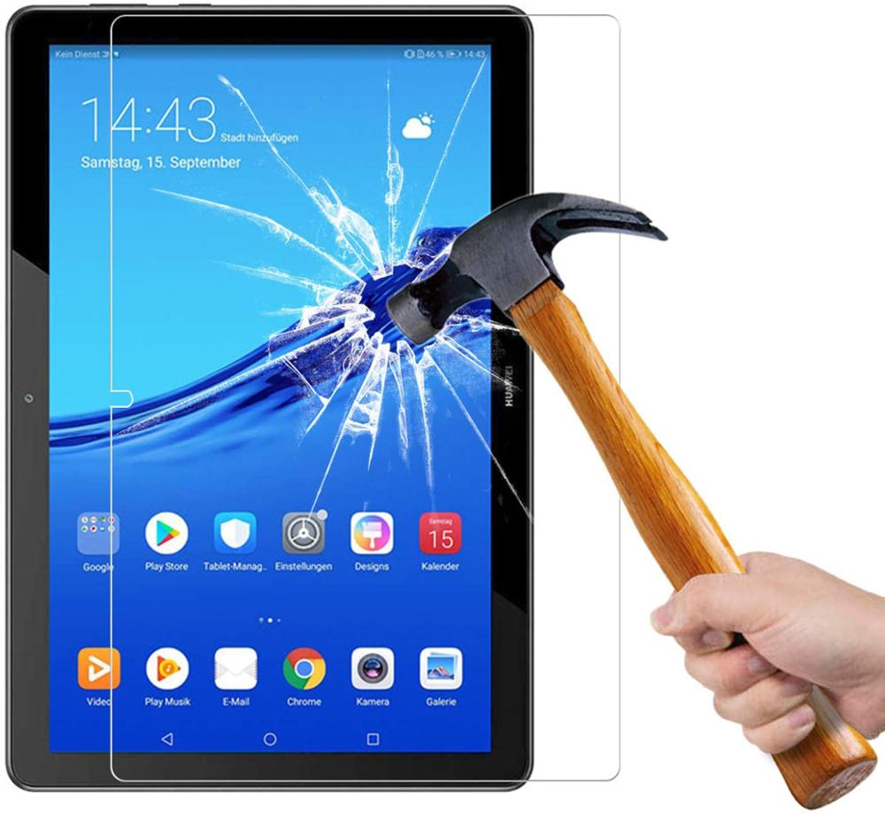 Til huawei mediapad  t5 10 10.1 inch ags 2-w09/l09/l03/w19- 9h premium tablet hærdet glas skærmbeskytter filmbeskytter cover