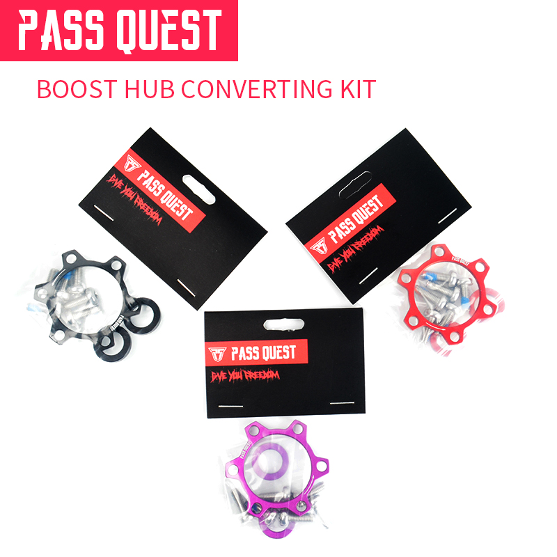 Kit de conversión del adaptador de Boost del cubo de la bicicleta de Pass Quest para los accesorios de bujes de bicicleta de 12mm x 142mm que cambian a 148mm para los bujes de bicicleta de 148mm