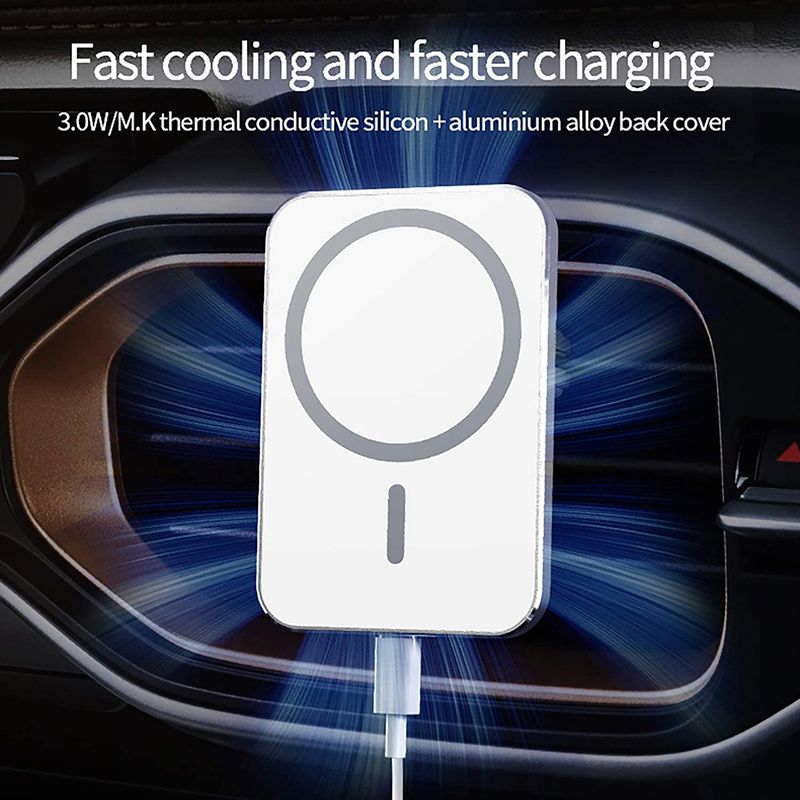 For Macsafe Charger Car 15W Fast Magnetic Wireless Charger For iPhone 13 12 Pro Max Mini Macsafing Car Mount carregador sem fio