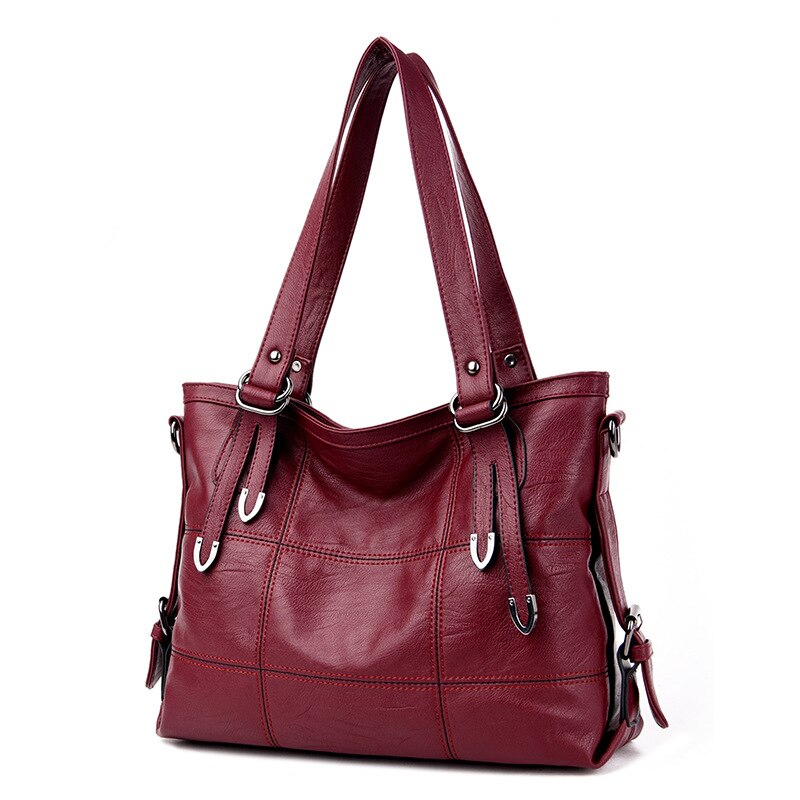 ¡Novedad de ! Bolso de mensajero Retro para mujer, bolso con asa superior, bolsos de hombro para chicas, bolsos de mano para mujer, paquete de de de cuero PU: Red