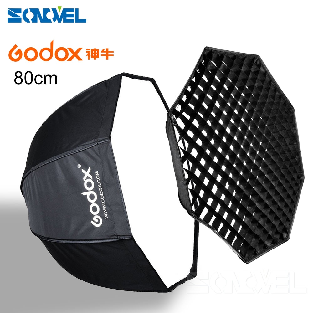 GODOX 80 cm/32 "Honingraat Octagon Umbrella Softbox Fotostudio Flash Speedlite Diffuser Reflector