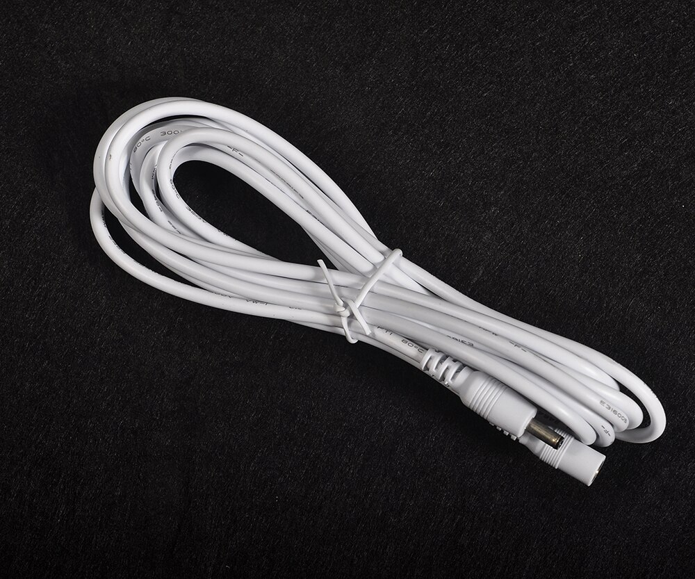 Cable de alimentación de extensión para cámara IP Wanscam Foscam, Cable de alimentación de 3 metros de CC, 5V, 3,5x1,35mm, color blanco