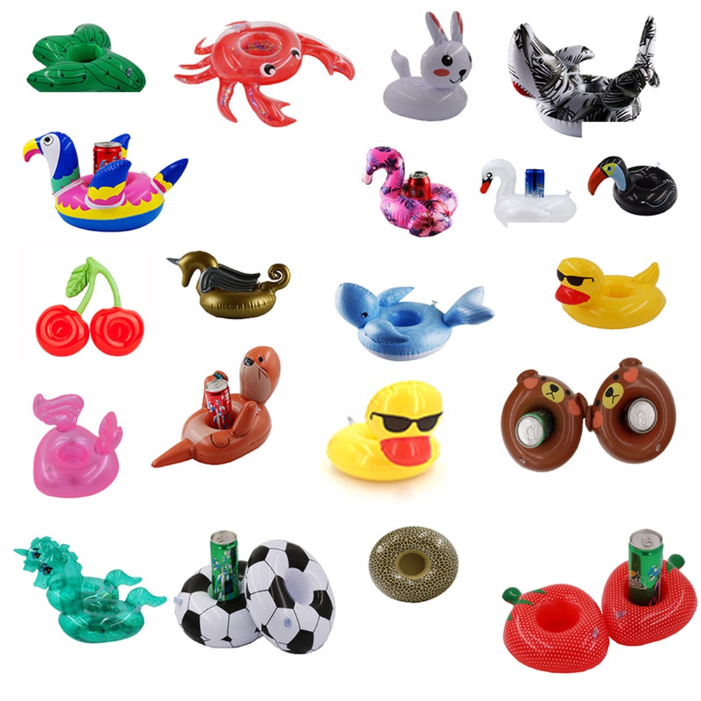 Swimming Cup Seat Float Water Toy Drink Cup Holder Animal Plant Summer Pool Accessories