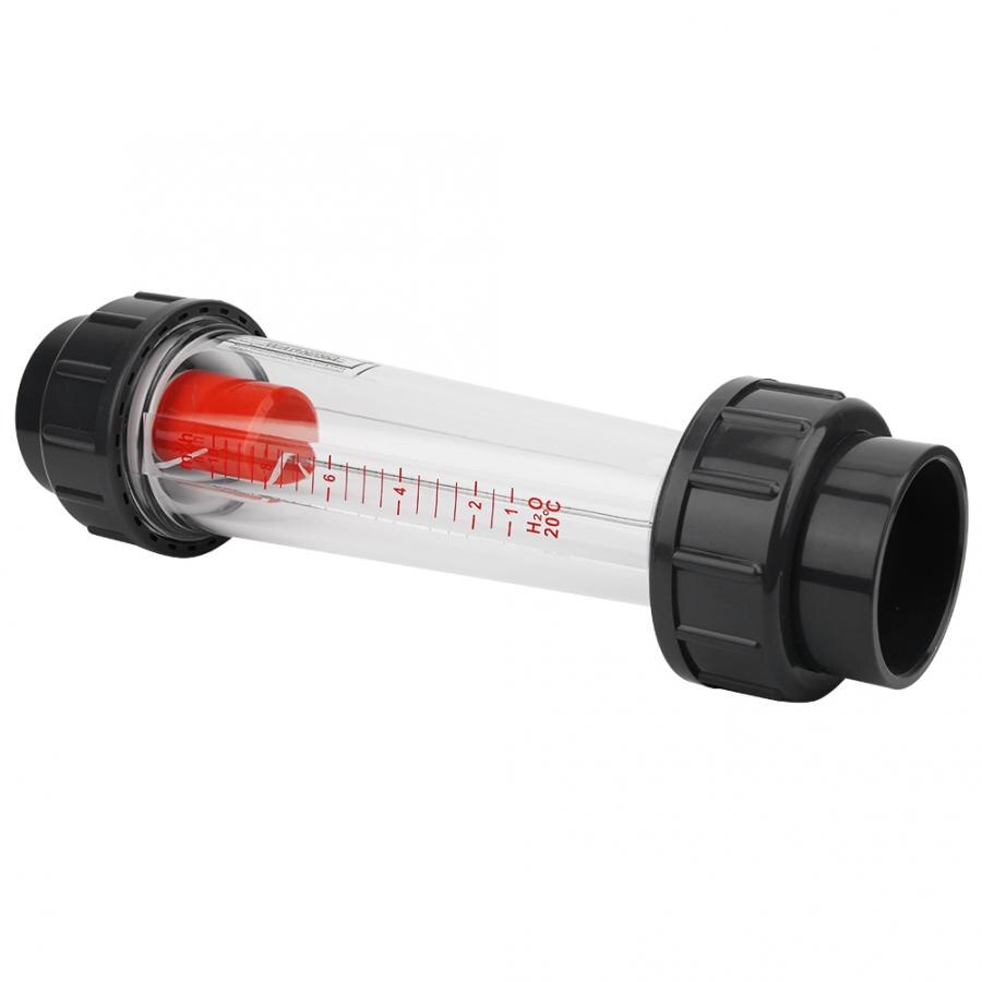 Lzs -50 ( d) plast fladrørs type flydende flowmeter høj nøjagtighed wate flowmeter 1-10 m 3/ h rækkevidde kemi køkken måleværktøj