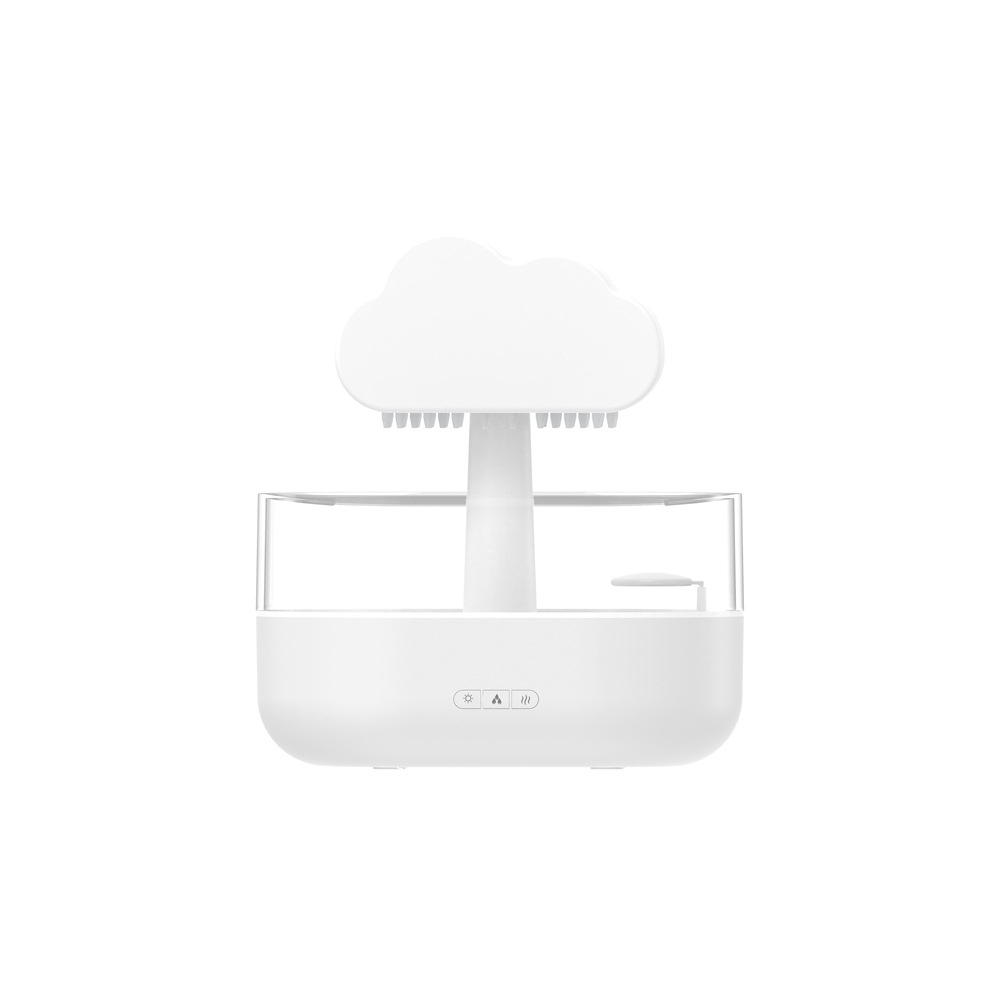 Cloud Rain Humidifier Water Drip 200ml Cloud Aromatherapy Essential Oil Diffuser with Diffuser with 7 Colors LED Light: Default Title