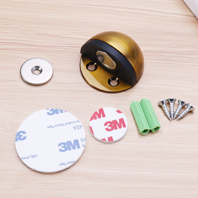 Rubber Doorstop, Stainless Steel, Stickers, Hidden Door Brackets, Floor Mounted, Nailless Door Stops magnetic door stopper: magnetic 6