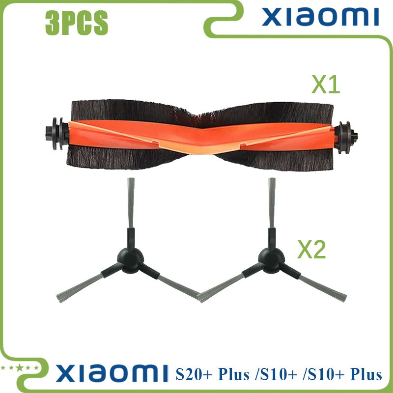 For Xiaomi Robot Vacuum S20+ / S10 Plus / B108GL / B105 / B108CN B113CN Compatible Parts Accessories Filter Main Side Brush Mop: Dark Khaki