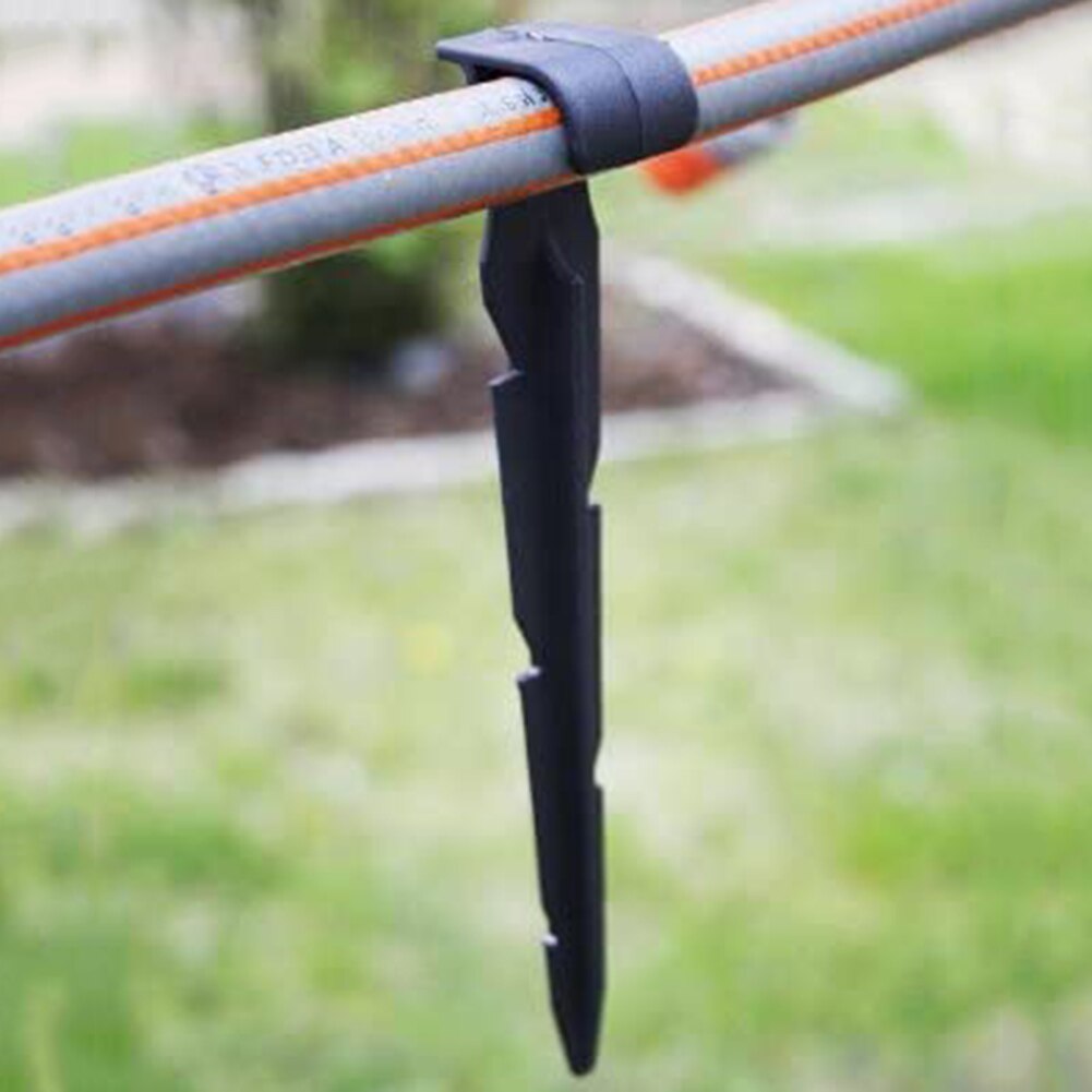 50pcs Garden Irrigation Hose Anchors 16mm Fixed Stakes Tubing Holder Pipe Support Bracket Holders Fixed Stems Drip Irrigation