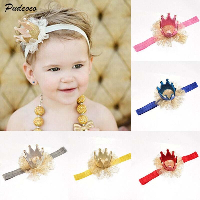 Baby Mädchen Blume Hairband Prinzessin Krone Stirnband Tiara Party Weiche Haar Zubehör Kostüm Headwear