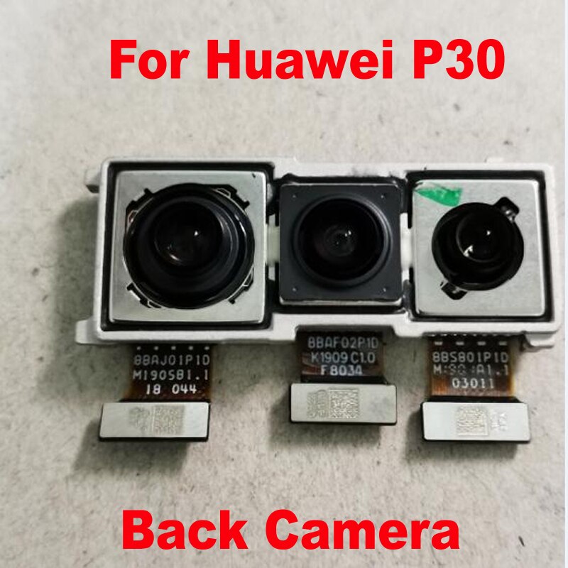 Originele Getest Werken Achter Back Camera Voor 6.1 "Huawei P30 ELE-L29 ELE-L09 ELE-AL00 Big Hoofd Camera Module Telefoon Flex kabel
