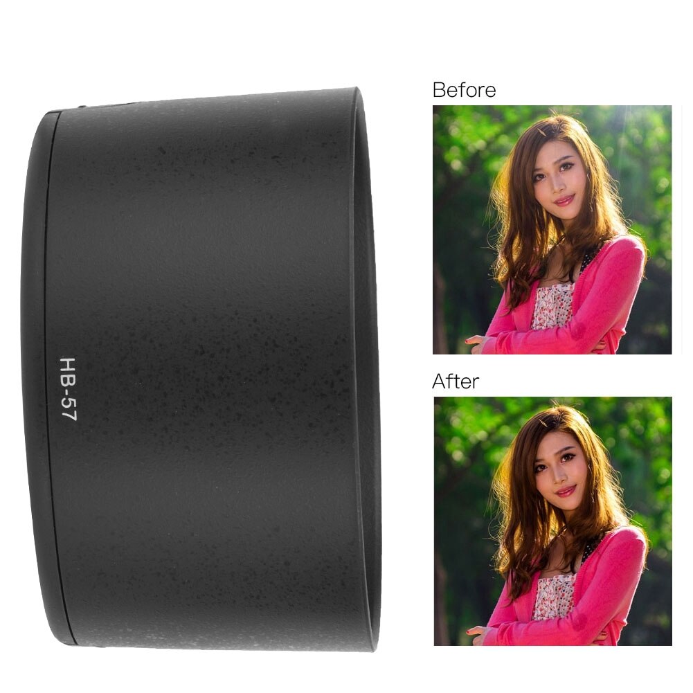 HB-57 Lens Hood Shade Accessory for Nikon Camera AF-S 55-300mm F4.5-5.6G ED VR Len Accessories