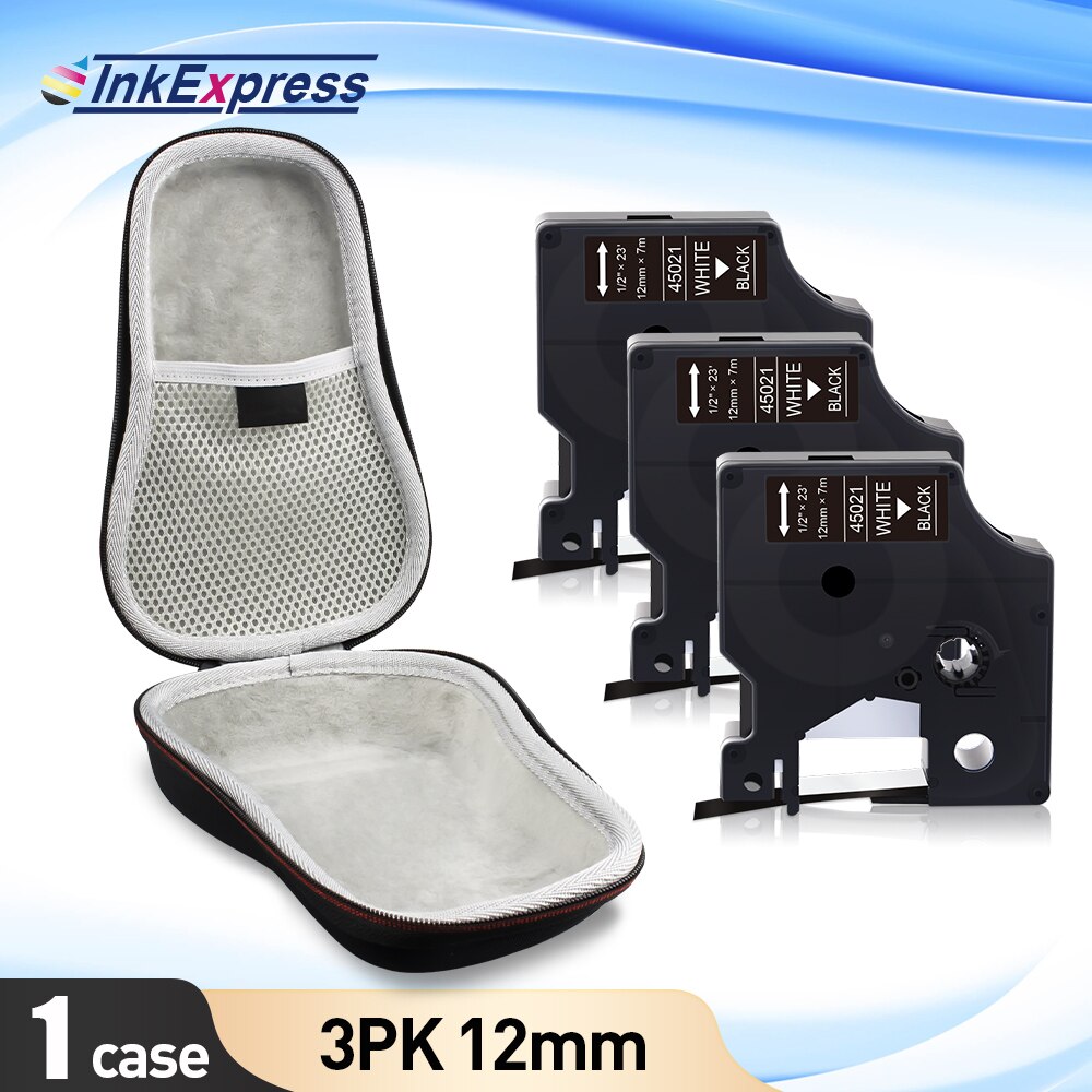 Przenośna drukarka do etykiet skrzynka dla Dymo LabelManager 160 280 drukarka etykiet COLORPOP EVA Box LM160 torba ochronna torba 45013 taśma: 1 Case-Set 11