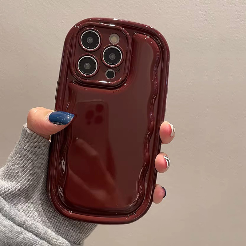 Custodia per telefono lucida a forma di sapone ovale di moda per iPhone 16 Pro Max 15 13 12 11 14 Plus Cover posteriore con cuscino d'aria antiurto in TPU morbido