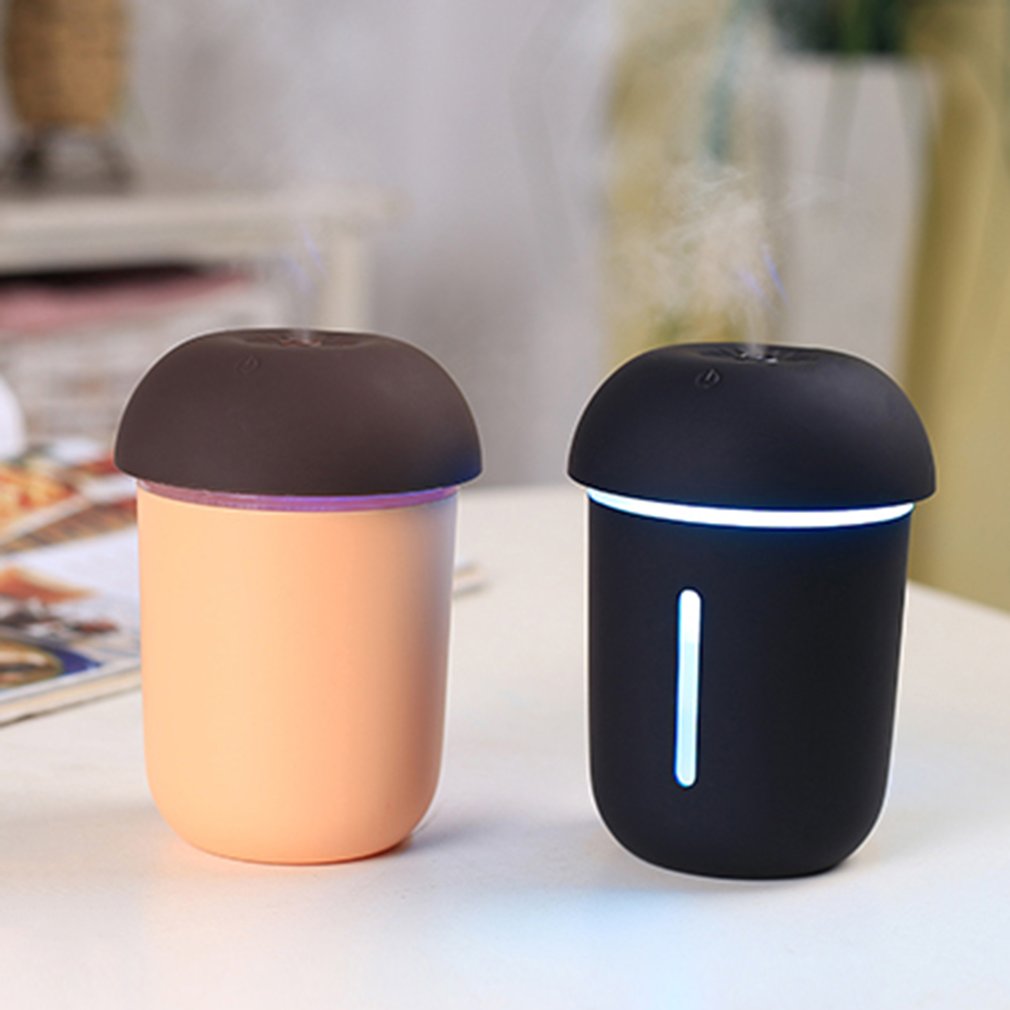 Mushroom Lamp LED Humidifier Home Air Diffuser Purifier Atomizer Essential Oil Diffuser Portable Mist Maker