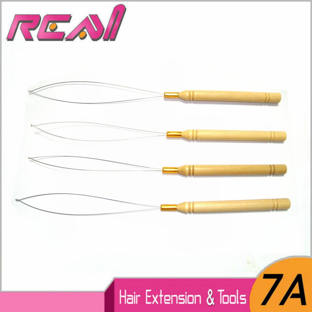 5Pcs Loop Haar Tool Loop Threader Naald Voor Micro Ring Hair Extensions Tools