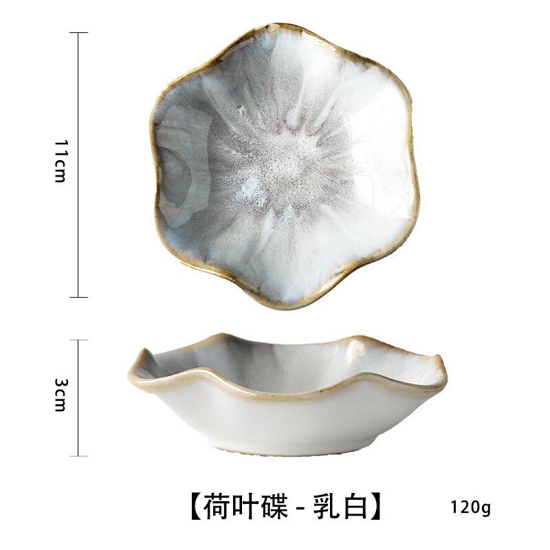 Fancy ceramic dishes, snack dishes, sauce dishes, household dipping dishes, Japanese cold dishes: Red