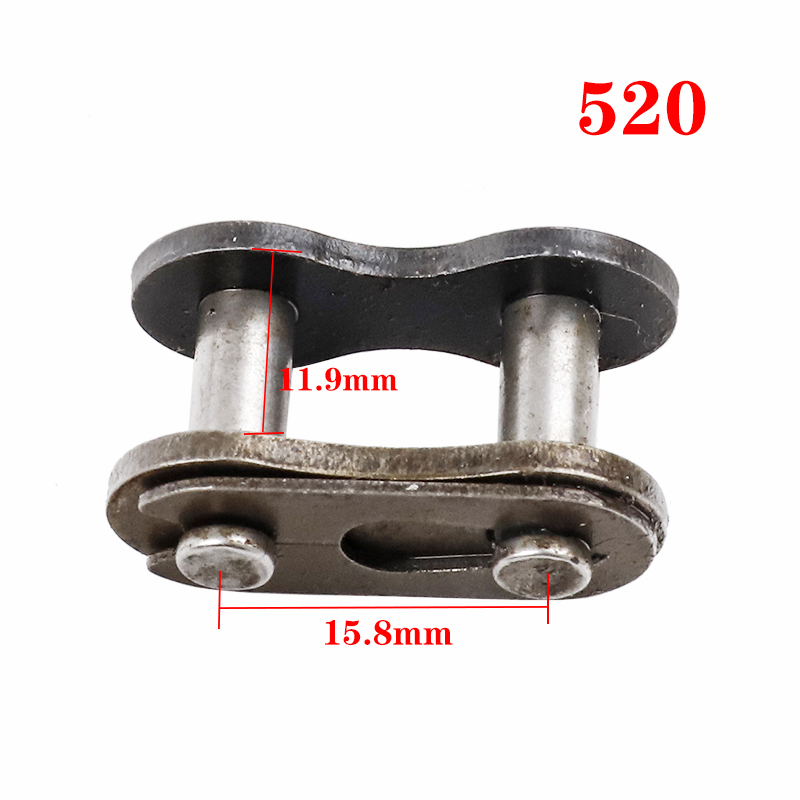 1 Uds. Eslabón de cadena primario/dorado 530/520/420/428/T8F/25H hebilla de bloqueo de cadena para 49CC Mini Moto Dirt Bike motocicleta ATV Scooter: Azul