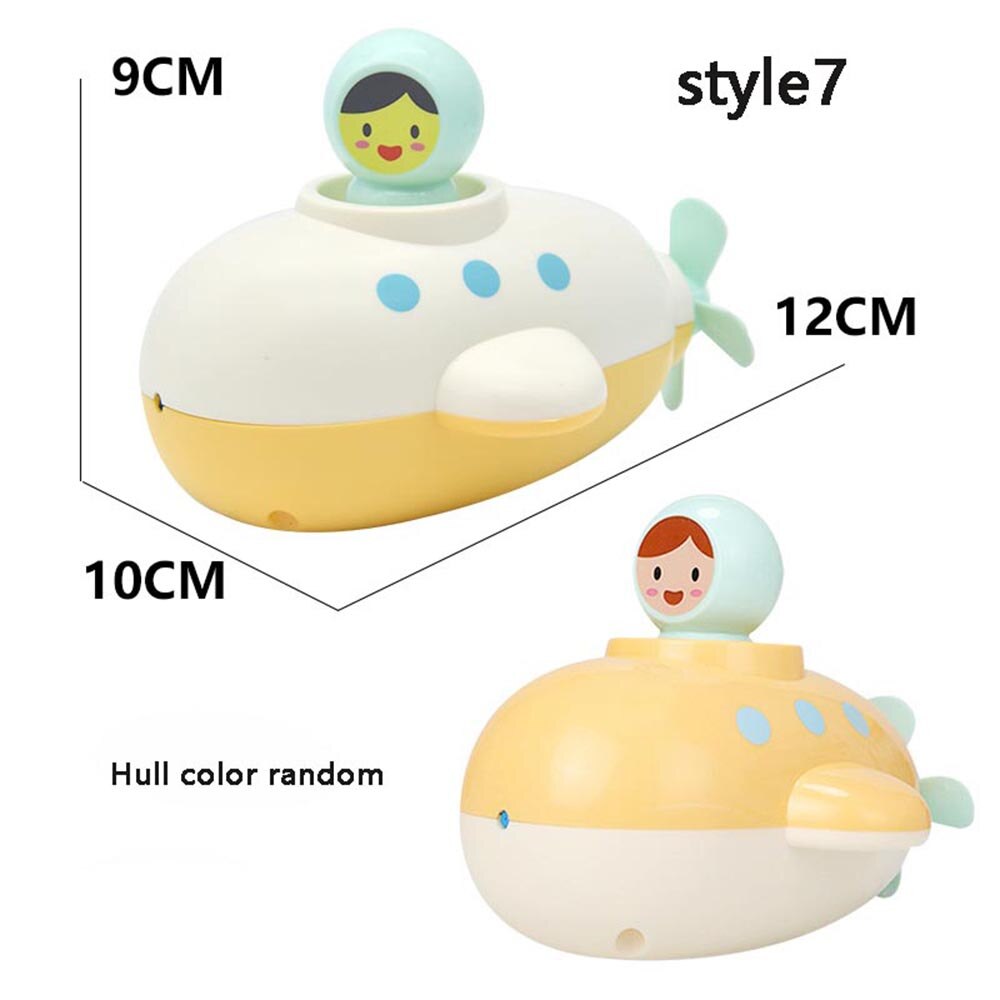 1 Pcs Nette Bad Spielzeug Cartoon Ente Baby Wasser Spielzeug Wasser Schildkröte Submarine Kinder Bad Sprinkler Spielzeug Bad Spielzeug für kinder: style7