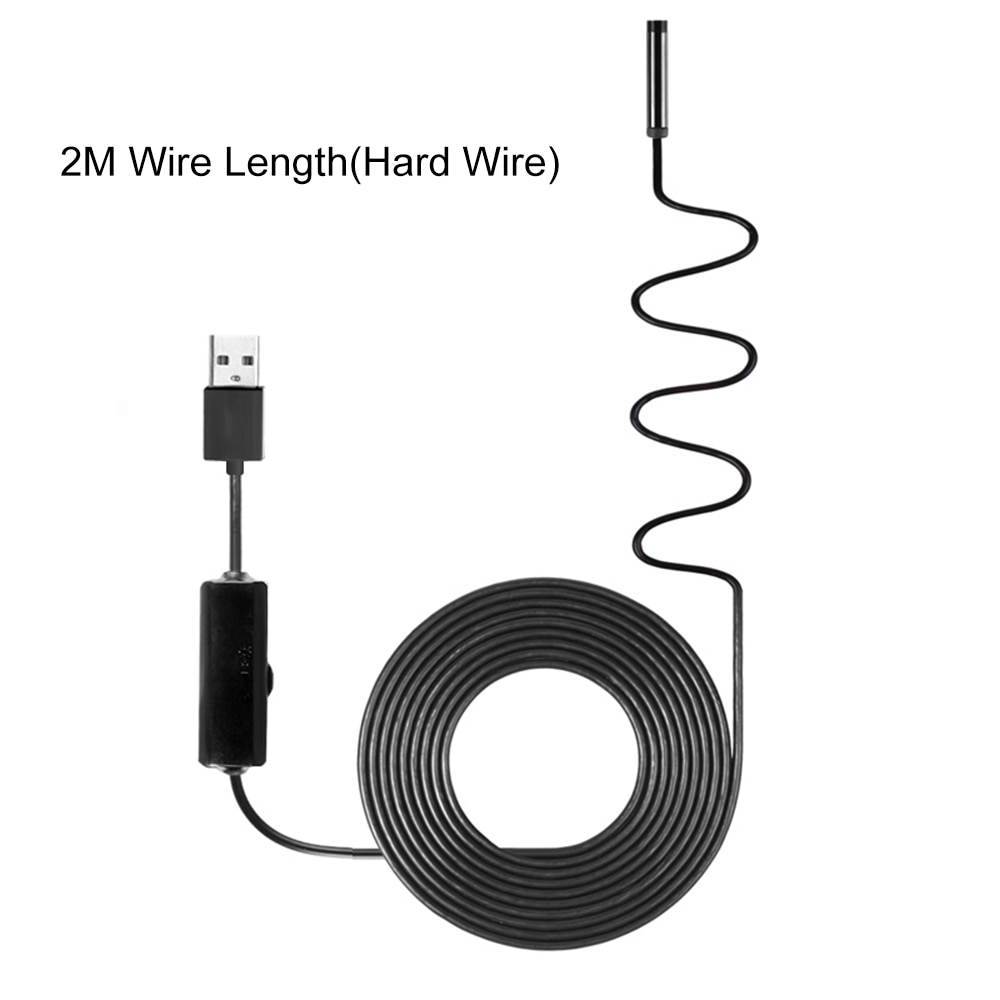 2/5/10m 1920*1080 HD Industrie Endoskop Endoskop Inspektion Kamera Eingebaute 8 stücke LEDs 8mm Objektiv IP67 Wasserdichte USB Endoskop