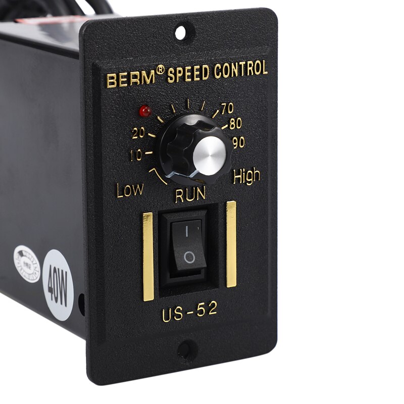 40W AC 220V Motor Speed Controller Pinpoint Regulator Controller Forward and Backward AC Regulated Speed Motor Controller