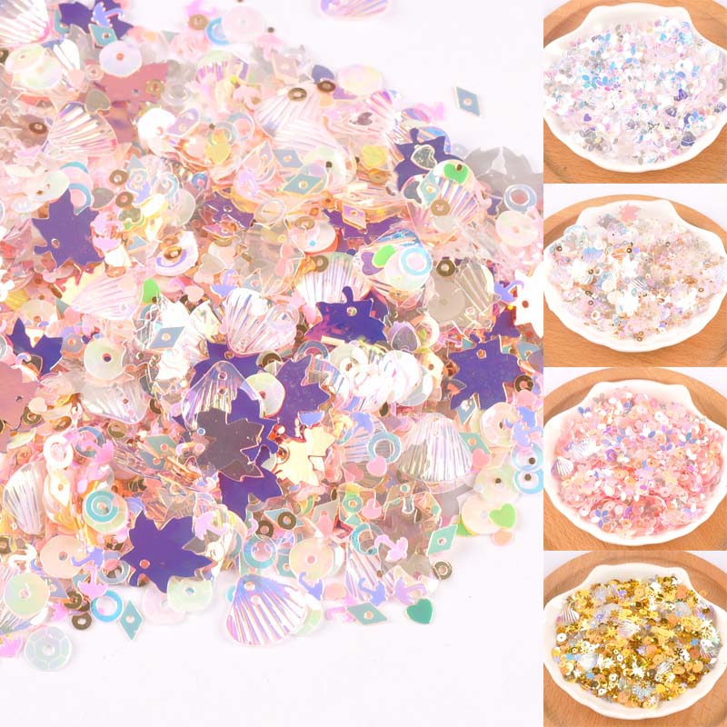10G Nis Internet Celebrity Kleur Pailletten/Pailetten Naaien Craft Diy Manicure Plakboek Technologie C2676