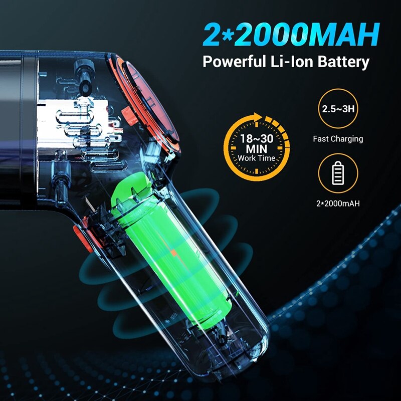 Handheld Vacuum Cleaner Cordless Rechargeable Hand Vacuum Portable Wet Dry Car Vacuum For Carpet Car