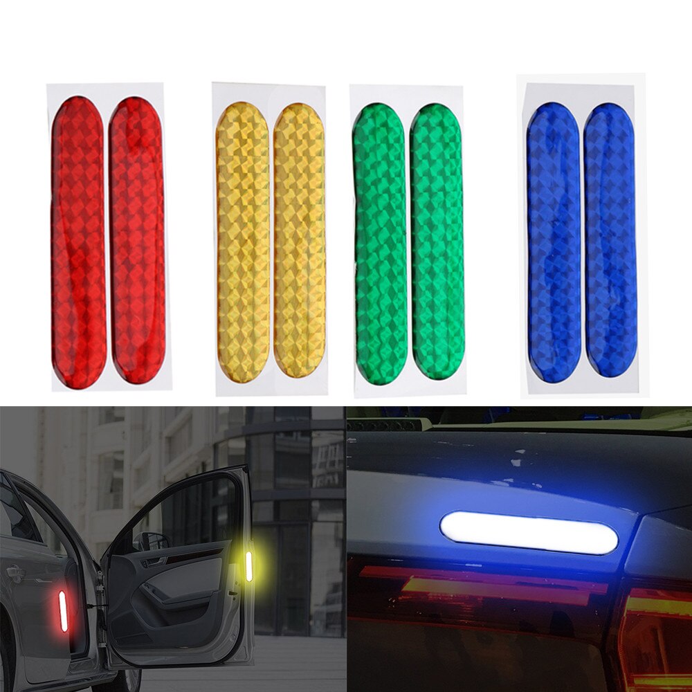 Car Door Open Reflective Tape Warning Mark Night Safety Sticker for Peugeot 206 307 406 407 207 208 308 508 3008 4008