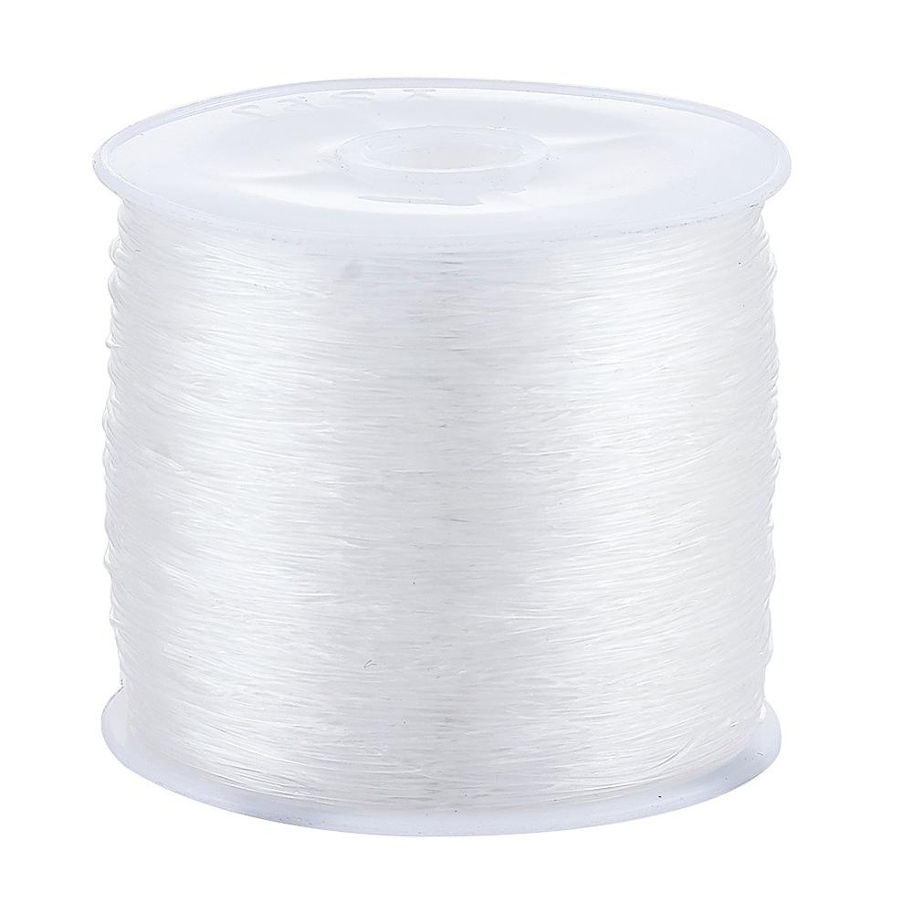 Clear crystal elastic thread 0.5mm 0.6mm 0.7mm 0.8mm jóias beading cordões para o estiramento pulseira fazendo diy joias descobertas