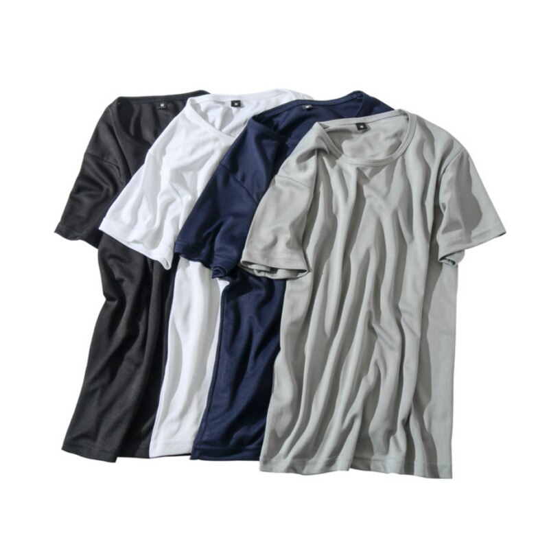 T-shirt de Sport pour hommes, séchage rapide, Fitness, musculation, basique