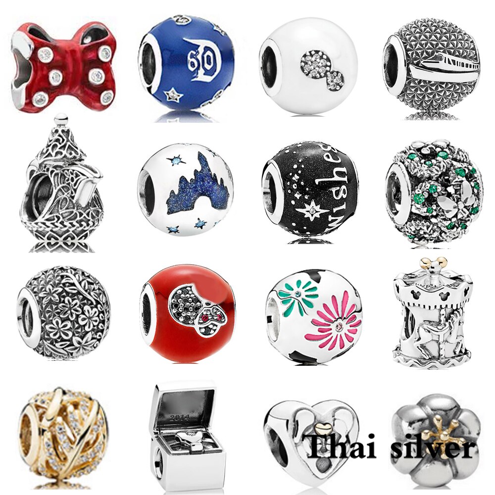 2019 NEW Thai Argento Nobile Arco Metropolitana Carosello Romantico Giorno di san valentino del Regalo di Fascino del Fiocco di Neve In Rilievo Collezione In Edizione Limitata