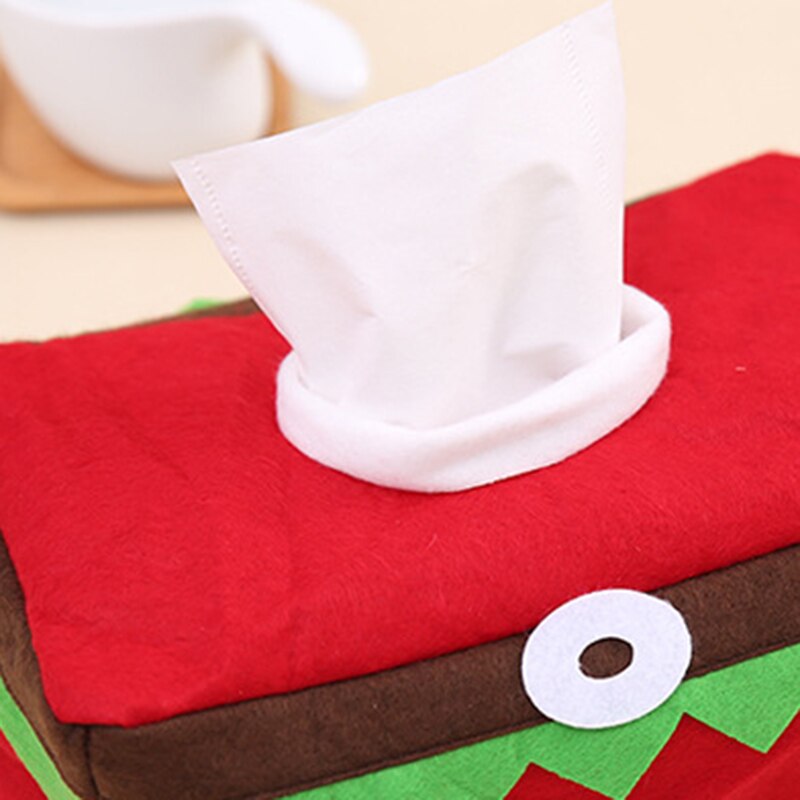 Christmas Velvet Elf Tissue Box Cover Christmas Decorations for Home Table Noel Year Decoration Navidad tissue box