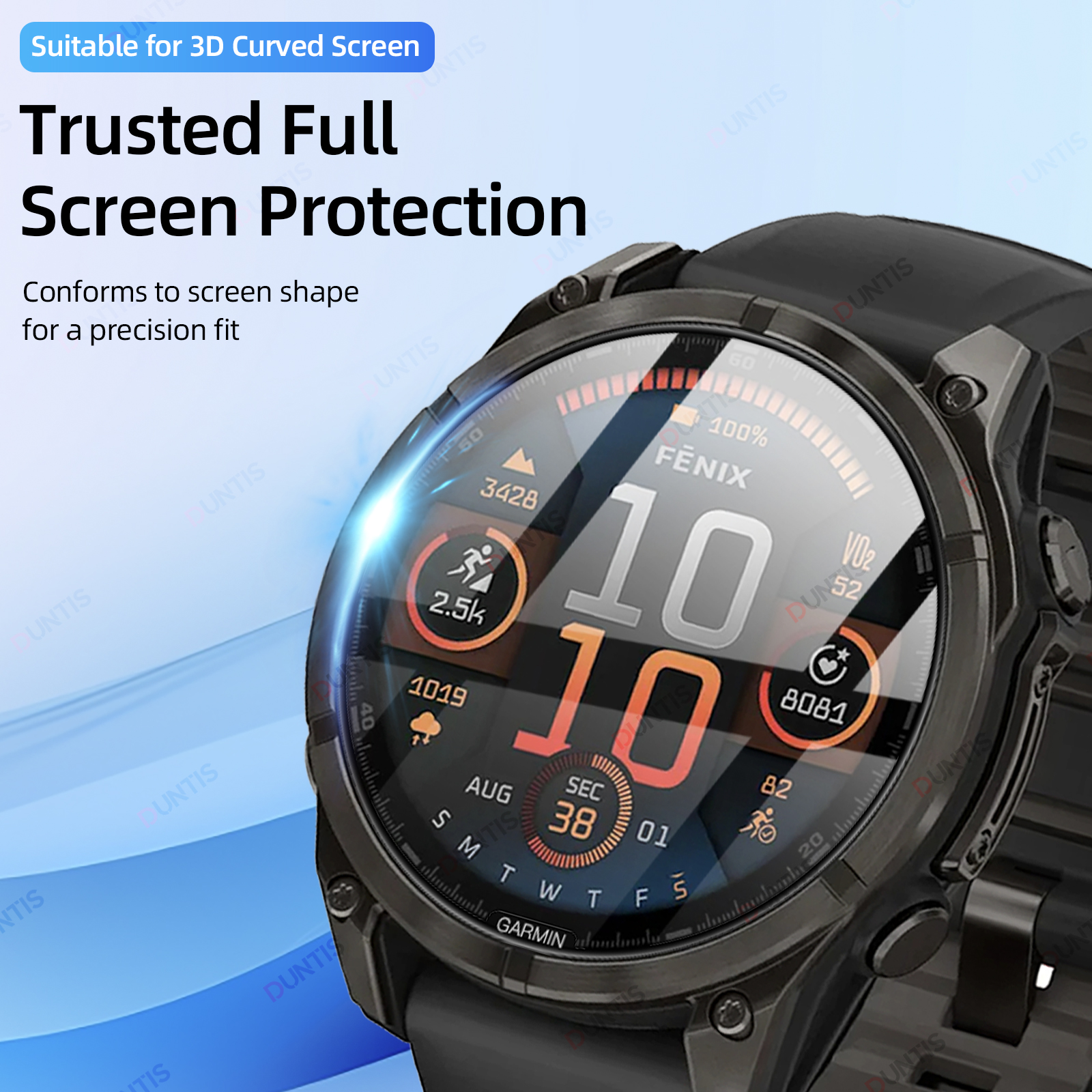 Skærmbeskytter til garmin fenix 8 51mm 47mm amoled 3d buet fulddækkende beskyttelsesfilm til fenix 8 beskyttelsestilbehør