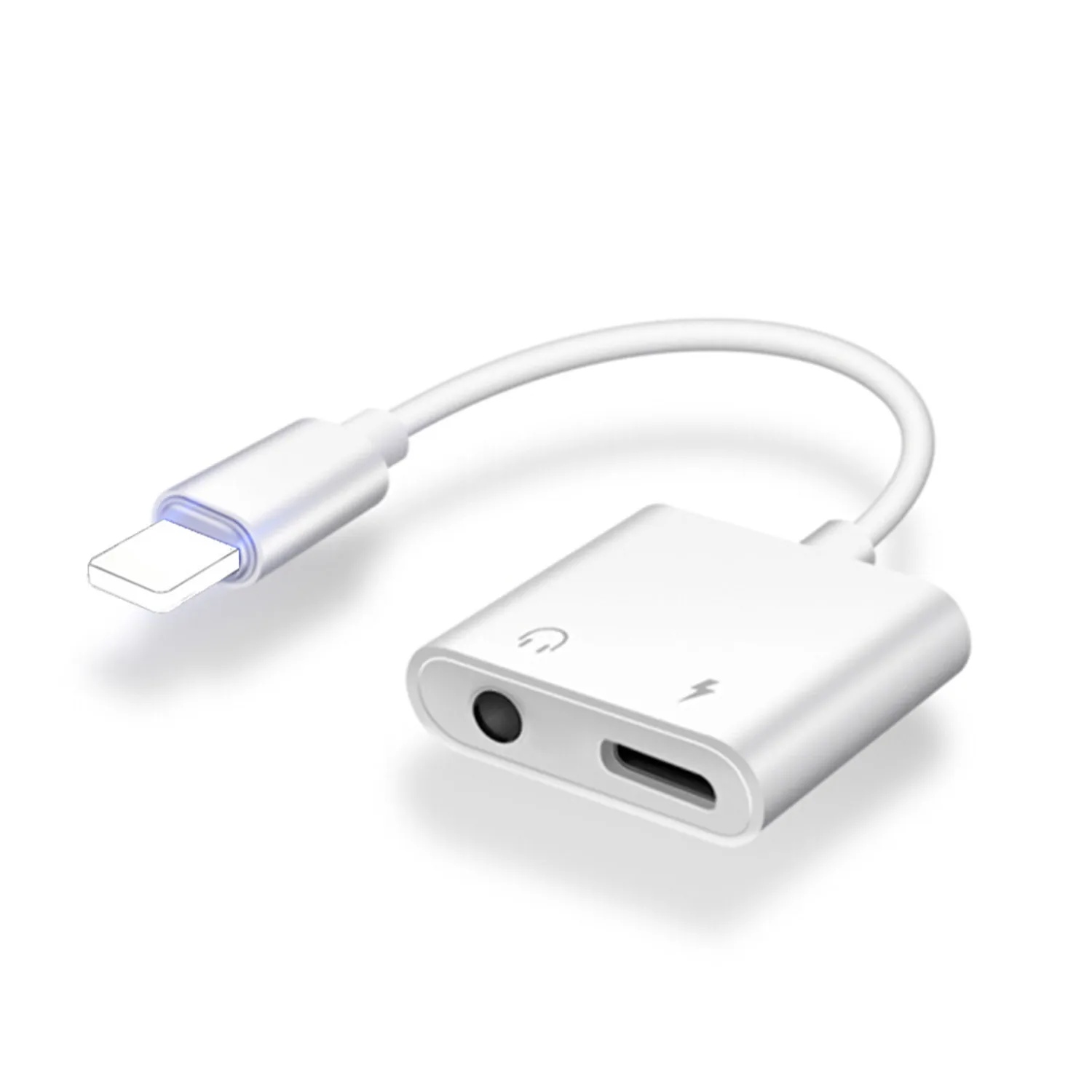 Für Apfel iPhone Kopfhörer Adapter 2-in-1 3,5mm Audio- Konverter Kabel Auto Audio- Ausrügestochen Zubehör Motorrad ausrügestochen Teile: Gelb