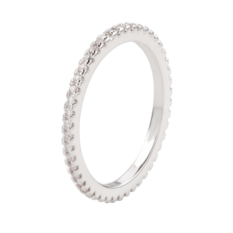 925 Sliver Sterling Diamond Ring voor Vrouwen Vol Geboord White Topaz Bizuteria Anillos Edelsteen Sliver S925 Sieraden Diamanten Ringen: 10