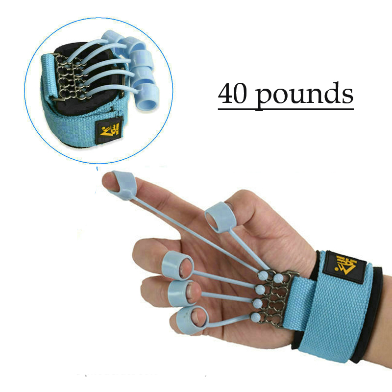 Finger Flexion Extension Rehabilitation Trainer Puller Extension Finger Kraft Übungsgeräte Finger Kraft Übung: Blau