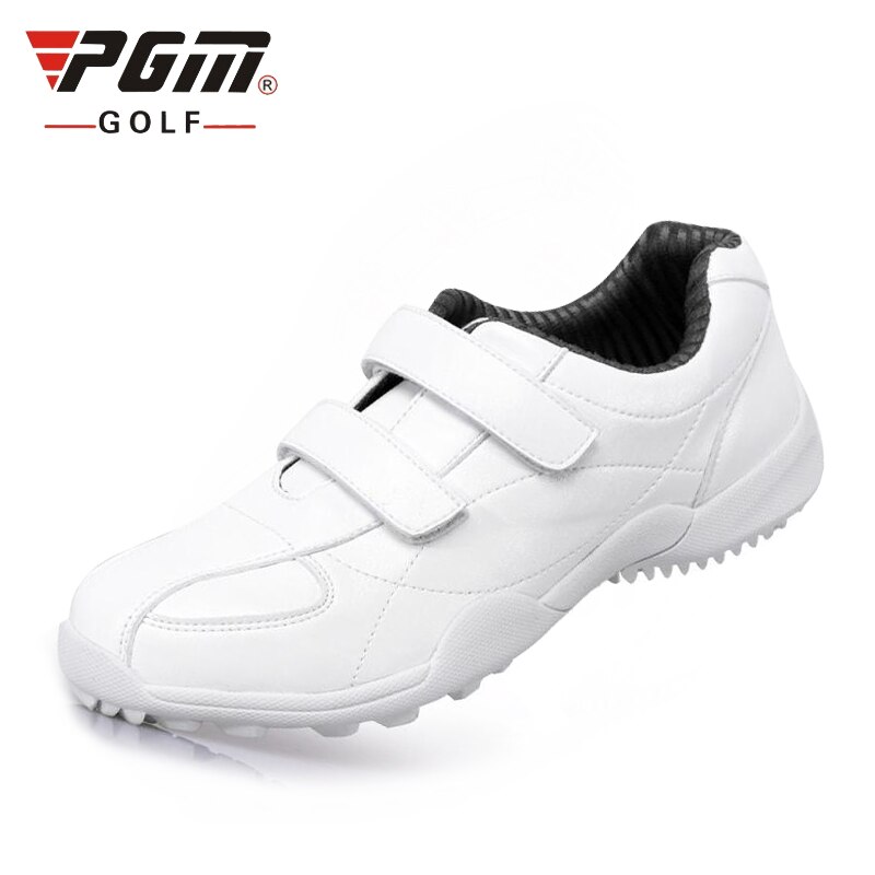 Pgm Women Golf Shoes Breathable Leather Soft Sole Sport Shoes Ladies Anti-Slip Without Spikes Athletic Sneakers AA10098