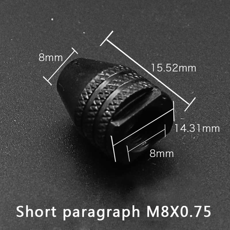 Trituradora eléctrica de gran , eje blando, pequeño mandril, mini taladro de tres mandíbulas, M8/M7 x 0,75mm, 0,3-3,4mm, Mini herramienta múltiple: long M8x0.75mm