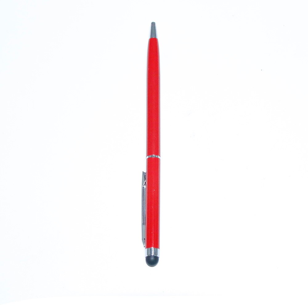 Universal Capacitive Touch Screen Stylus Ballpoint Pen for iPhone 7 6 6s 5s for iPad iPod Touch for all Smart Phone Tablets Pen: red